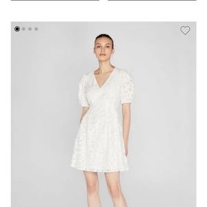 Club monoco size 8 puff white dress